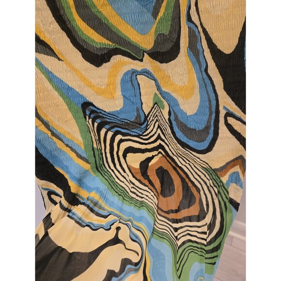 Rossi Roma Vintage Y2K Pleated Tunic Top Shirt Womens XL Lined Artsy Lagenlook - Picture 5 of 8